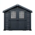 Capanno da giardino in polipropilene grigio antracite 185 x 152 x 204 cm con doppia porta